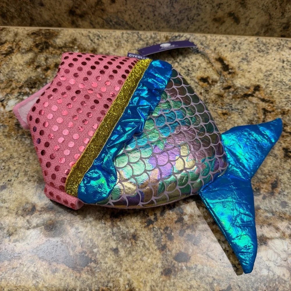 NEW Mermaid XS Dog Costume Sequin Outfit in Sparkling Pink & Blue